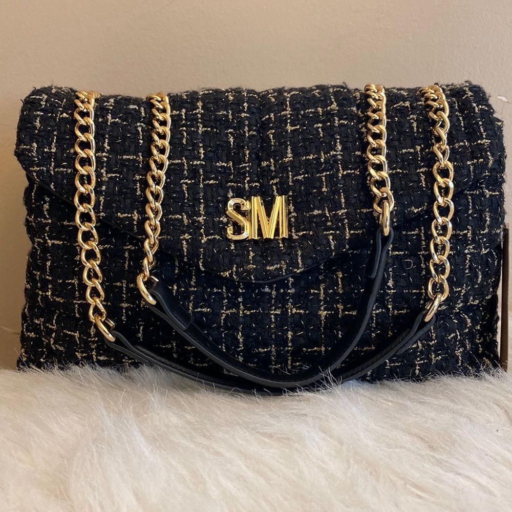 Steve Madden (Bledger)Shoulder Bag - Black & Gold